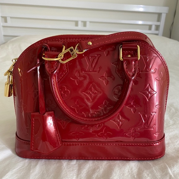 Louis Vuitton Vintage Pink Vernis Alma Bb Bag